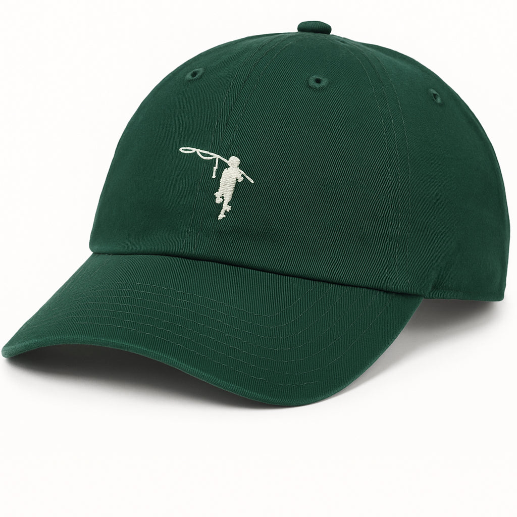 White on Dark Green HMD Fisherboy Hat